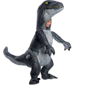 Rubies inflatable Jurassic Park velociraptor costume